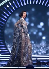 Julieta Garcia, Miss Universe Argentina 2021 competes on stage in her evening gown of choice during the MISS UNIVERSE® Preliminary Competition at the Universe Arena in Eilat, Israel on December 10, 2021. Tune in to the LIVE telecast on FOX and Telemundo on Sunday, December 12 at 7:00 PM ET to see who will become the next Miss Universe.