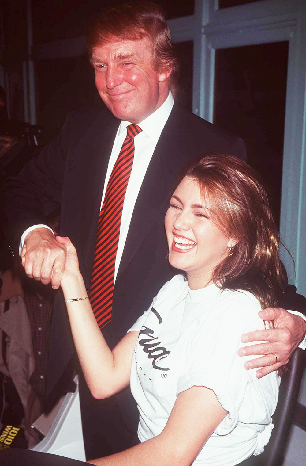 MISS UNIVERSE ALICIA MACHADO WITH DONALD TRUMP, NEW YORK, AMERICA - 1997