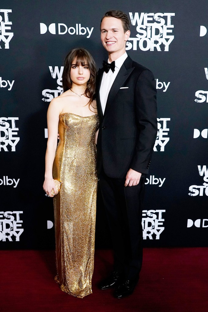 Ansel Elgort and Violetta Komyshan at the NY Premiere of ‘West Side Story’