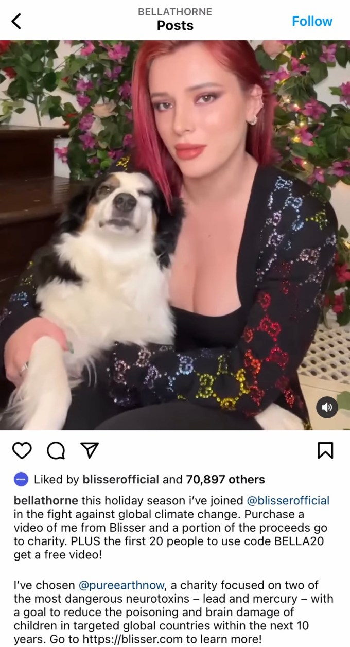 Bella Thorne Blisser