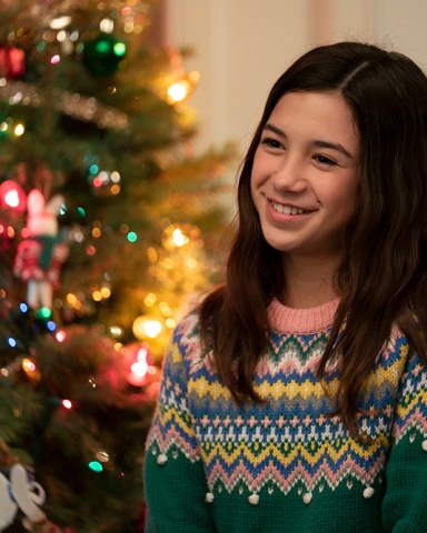 CHRISTMAS AGAIN - After experiencing a lackluster Christmas with her family, high-spirited teenager Rowena "Ro" makes a wish to a neighborhood Santa for a "do-over," and unexpectedly finds herself reliving Christmas day over and over...and over again. Now, in order to break the strange magical loop, Ro must learn to appreciate her loving family as it is, as well as the true meaning of Christmas.(Disney/Jean Whiteside)SCARLETT ESTEVEZ