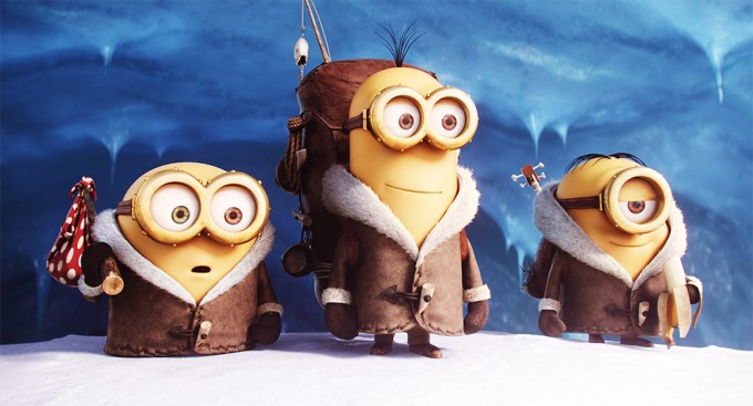 Minions Bob, Stuart, and Kevin in ‘Minions.’