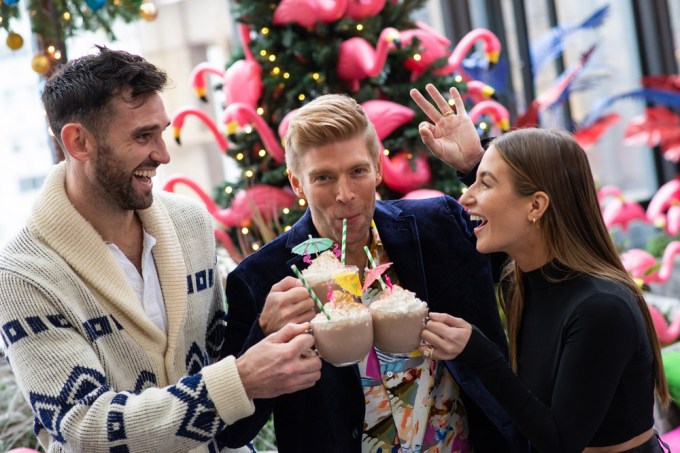 Carl Radke, Kyle Cooke, and Amanda Batula