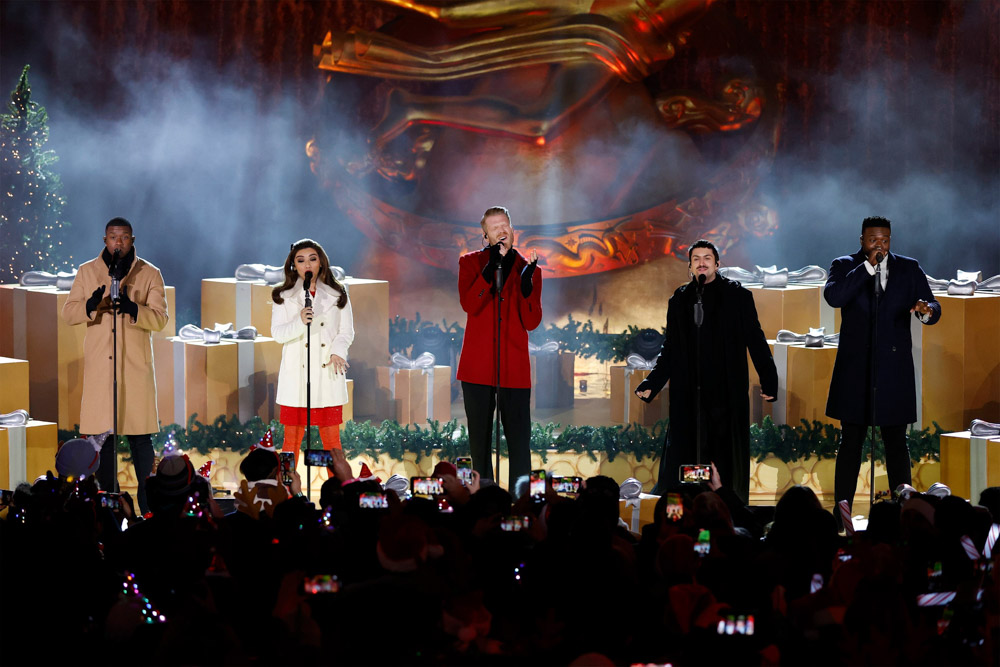 Annual Rockefeller Center Christmas tree lighting ceremony in New York, USA - 01 Dec 2021