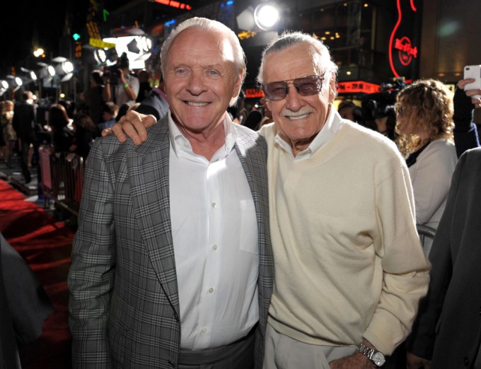 Anthony Hopkins & Stan Lee in Los Angeles