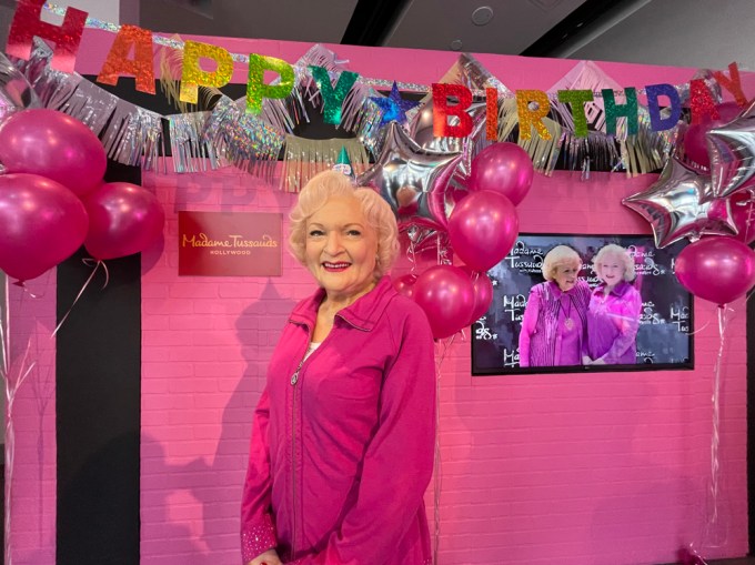 Betty White’s wax figure at Madame Tussauds