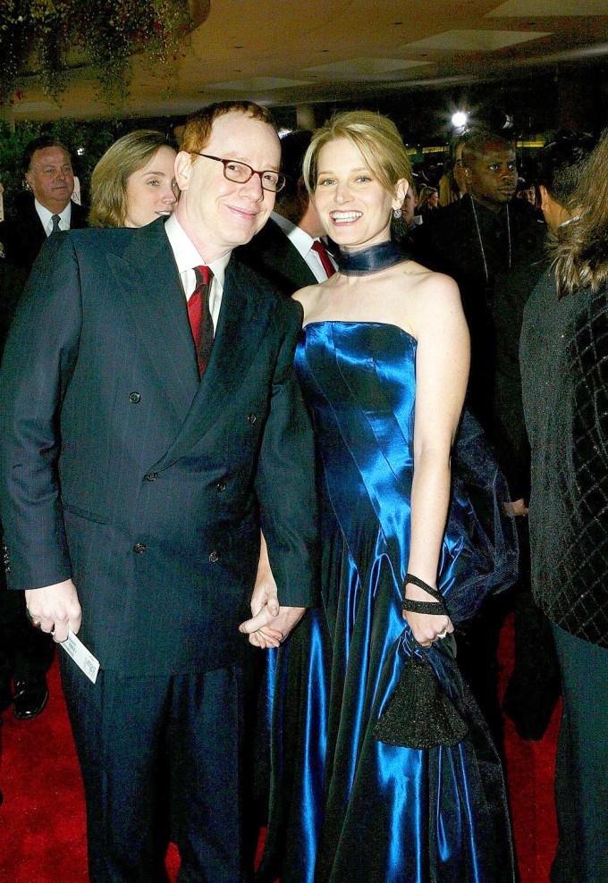 Danny Elfman & Bridget Fonda At The Golden Globes