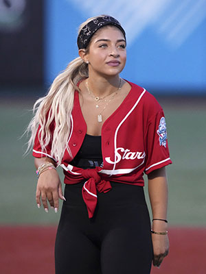 Gia Giudice Battle for Brooklyn Celebrity Charity Softball Game 2021