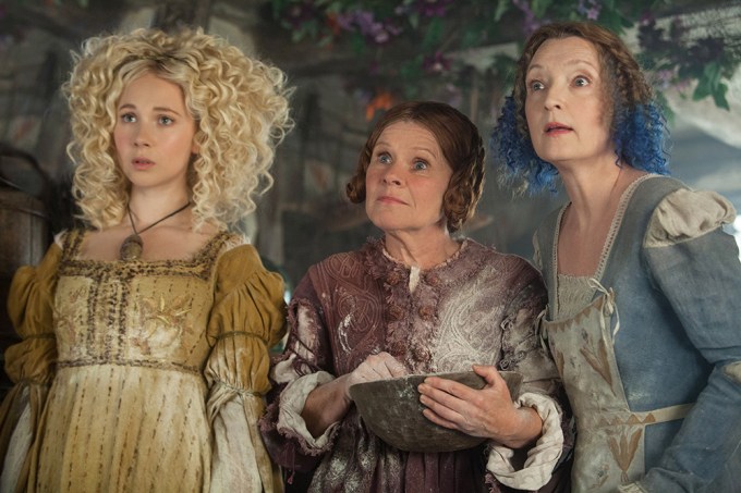 Juno Temple, Imelda Staunton, & Lesley Manville In ‘Maleficent’