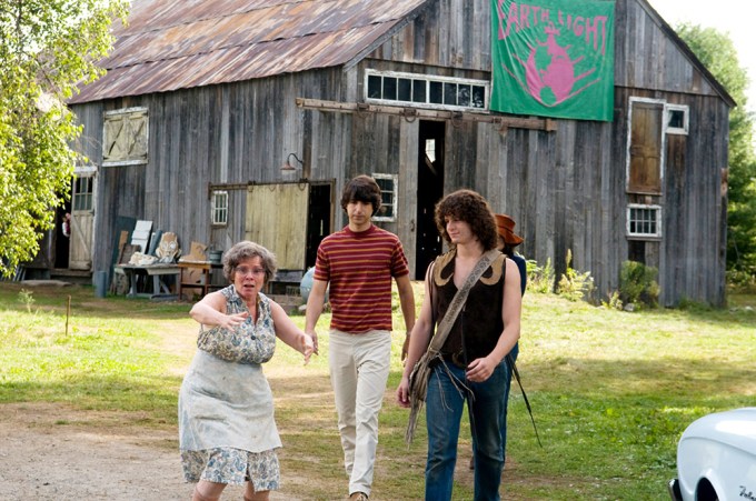 Imelda Staunton, Demetri Martin, & Jonathan Groff In ‘Taking Woodstock’