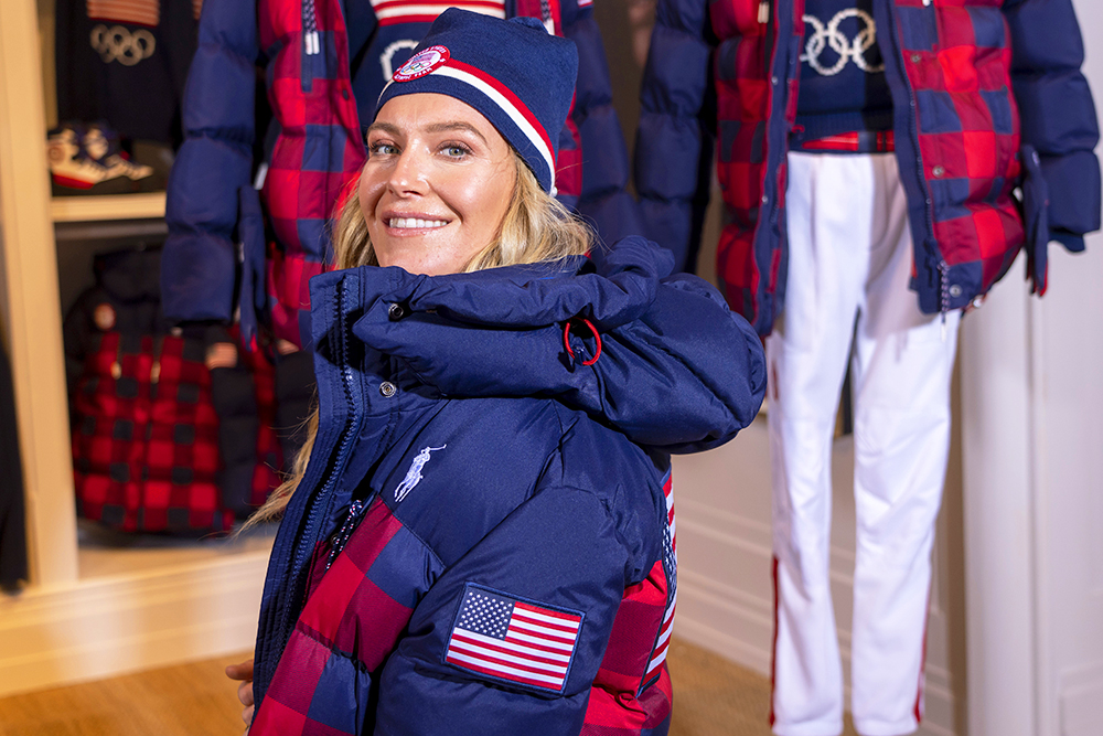 Snowboarder Jamie Anderson models the Team USA Beijing winter Olympics closing ceremony uniforms designed by Ralph Lauren, in New York
Team USA Beijing Olympics Closing Ceremony Uniform, New York, United States - 27 Oct 2021