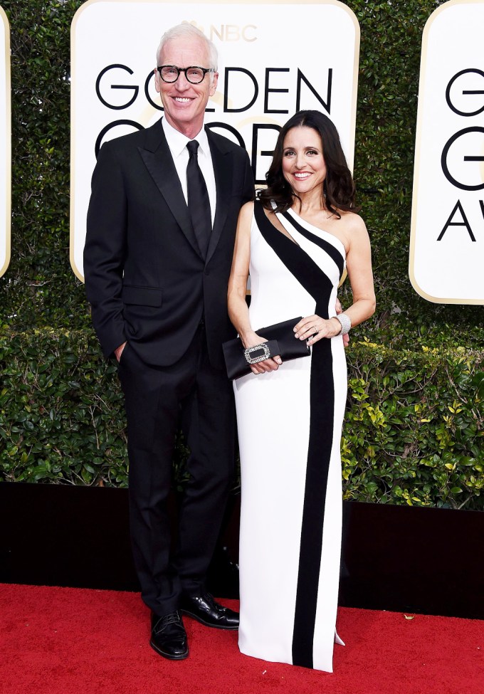 Julia Louis-Dreyfus & Brad Hall At The 2017 Golden Globes