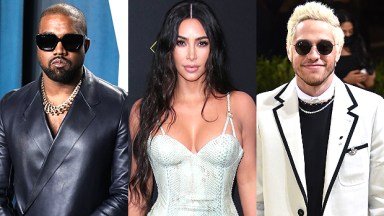 Kanye West, Kim Kardashian, Pete Davidson