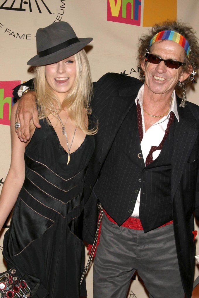 Theodora Richards & Keith Richards in 2004