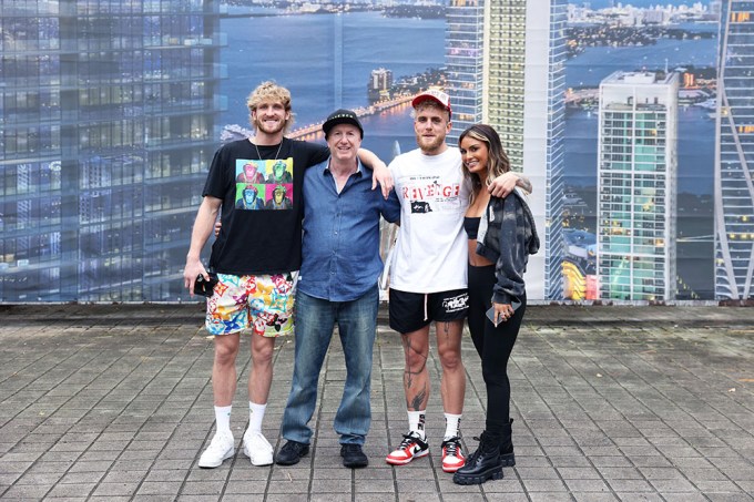 Logan Paul with Marc Roberts, Jake Paul & Julia Rose