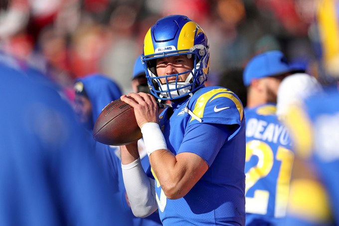 Matthew Stafford On The Sidelines