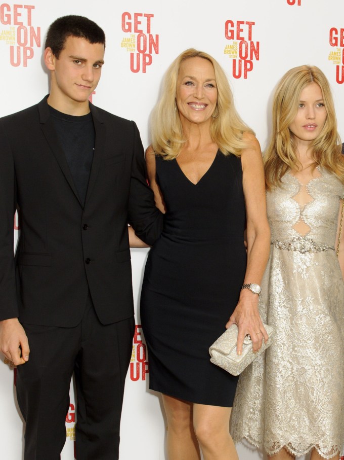 Gabriel Jagger, Georgia May Jagger & Jerry Hall