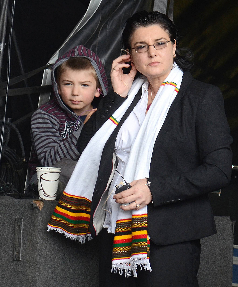 Singer Sinead O'Connor hangs out with her son before going on stage at the Electric Picnic Festival 2011 - Day OneDublin, Ireland - 02.09.11Mandatory Credit: WENN.com Newscom/(Mega Agency TagID: wennphotostwo984677.jpg) [Photo via Mega Agency]