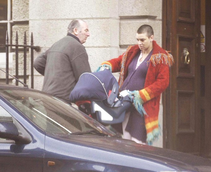 Sinead O’Connor Pushes A Stroller In 2004