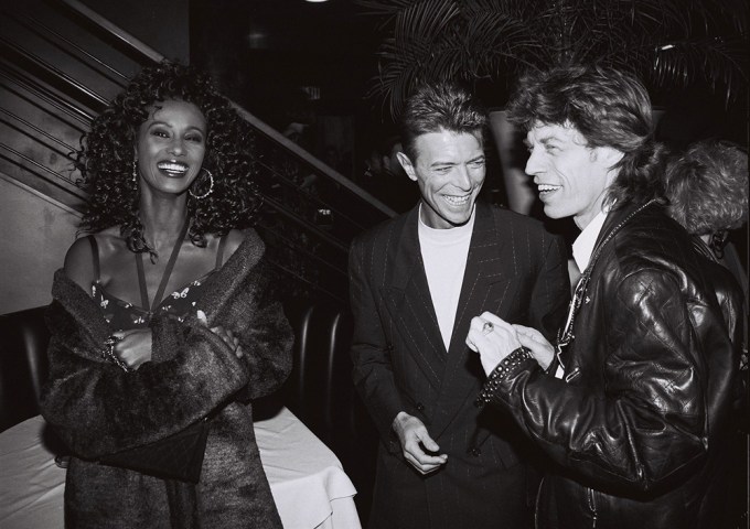 Bowie, Jagger & Iman in 1992