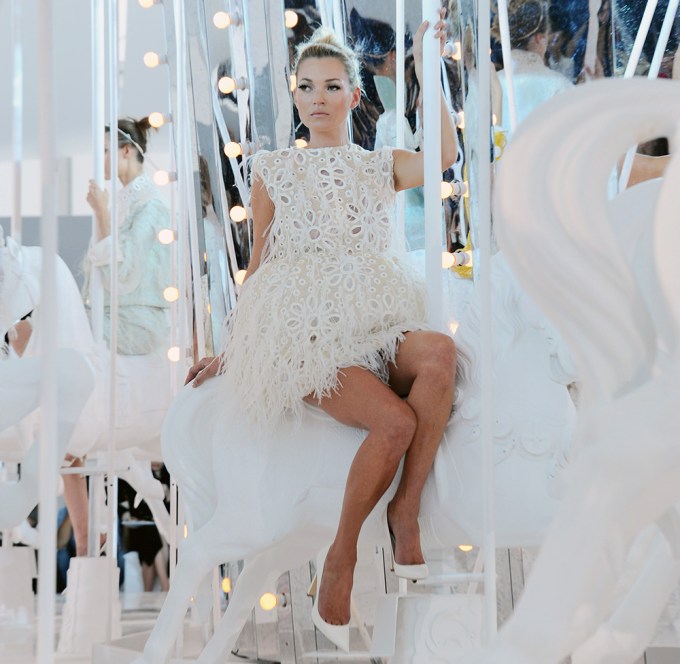 Kate Moss at Louis Vuitton’s Spring Summer 2012 Show