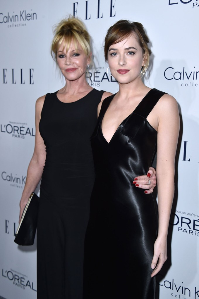 Melanie Griffith and Dakota Johnson at 2015 ELLE Women in Hollywood Awards