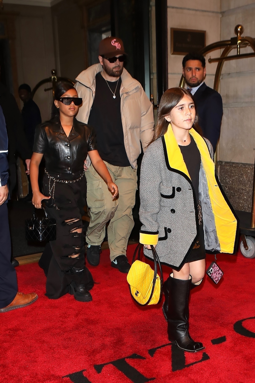 New York, NY  - North West, Penelope & Scott Disick step out in the rain in NYC all dressed in Chanel.

Pictured: Scott Disick, North West, Penelope Disick

BACKGRID USA 30 APRIL 2023 

USA: +1 310 798 9111 / usasales@backgrid.com

UK: +44 208 344 2007 / uksales@backgrid.com

*UK Clients - Pictures Containing Children
Please Pixelate Face Prior To Publication*