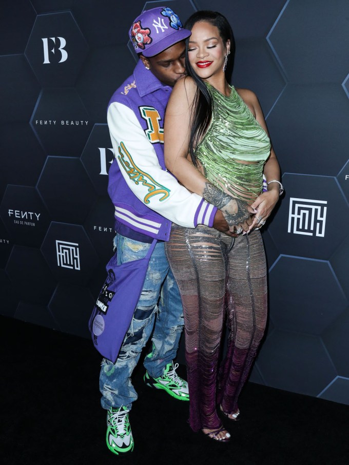 A$AP Rocky Cradles Rihanna’s Bump