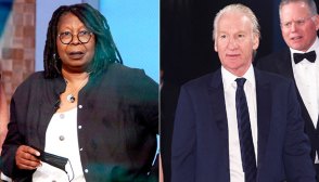 whoopi goldberg, bill maher