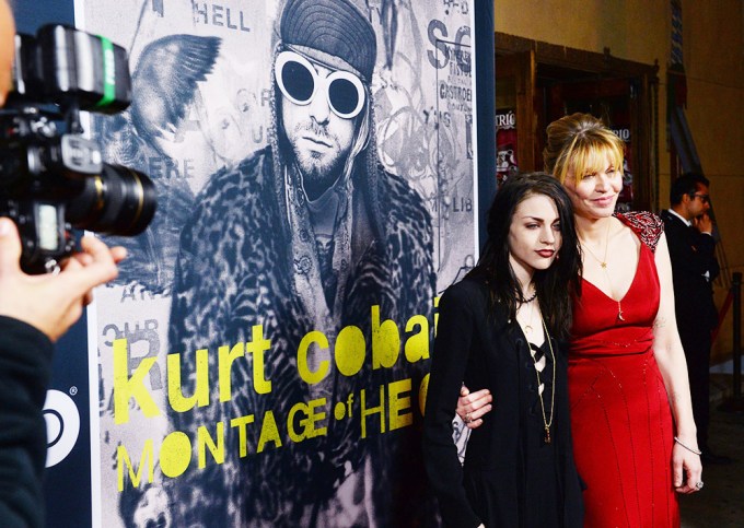 Frances Bean Cobain & Mom In 2015