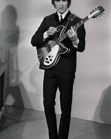 Editorial use onlyMandatory Credit: Photo by ITV/Shutterstock (998151hd)'Scene at 6:30'  TV - 1963 - The Beatles - George Harrison.ITV ARCHIVE