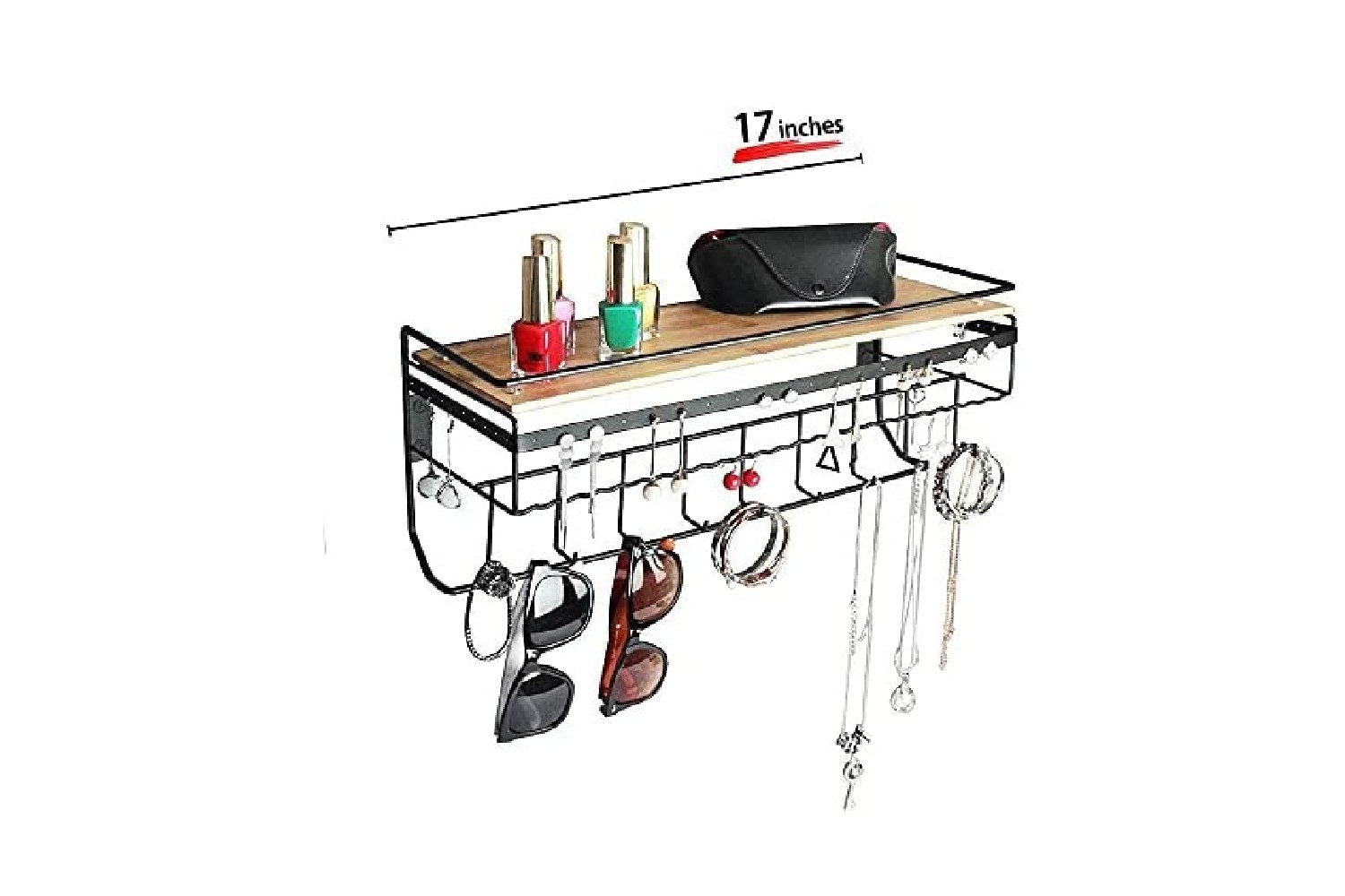 wall mounted necklace organizer reviews