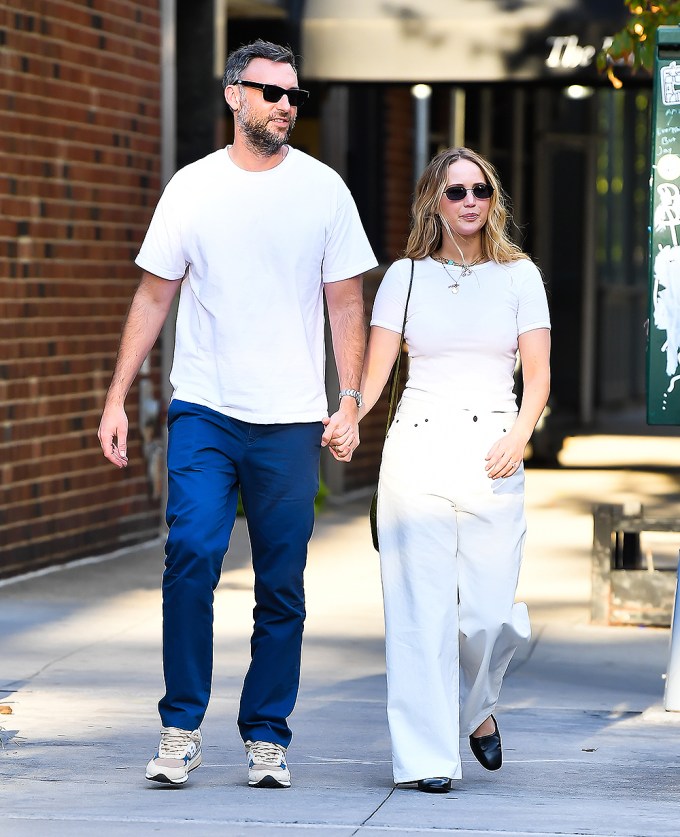 Jennifer Lawrence And Cooke Maroney Head To Dinner In New York City