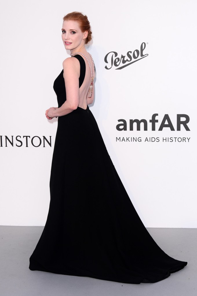 Jessica Chastain At amFAR’s 2017 Cannes Gala