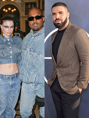 Julia Fox, Kanye West, Drake