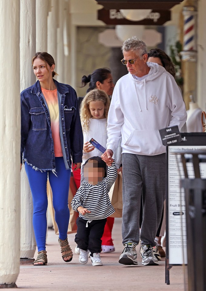 Katharine McPhee & David Foster with their son