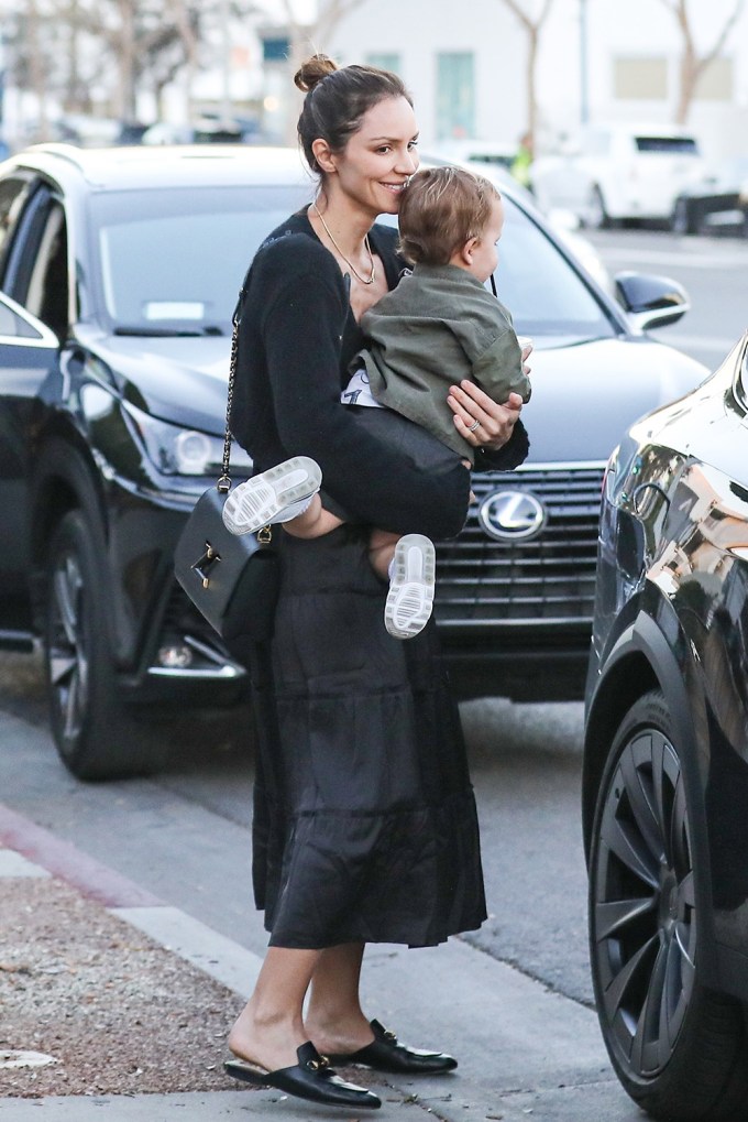 Katharine McPhee & her son Rennie