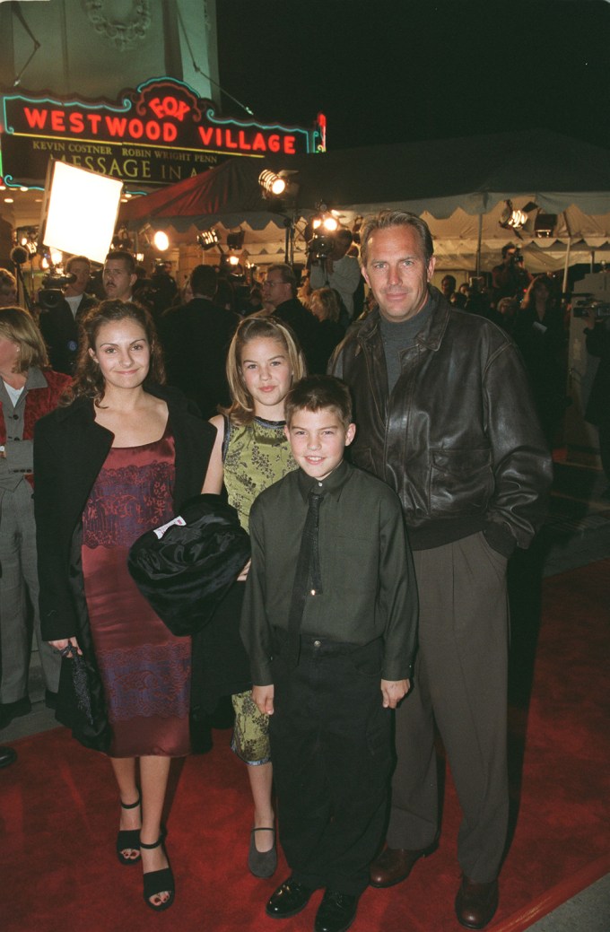 Kevin Costner & Family at the Premiere of ‘Message in a Bottle’