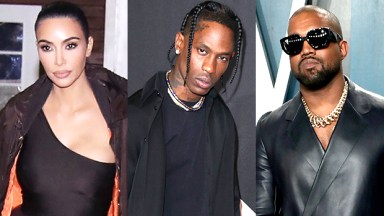 kim kardashian, travis scott, kanye west