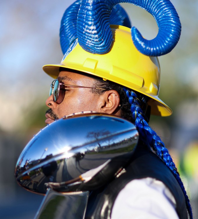 A Fan In Rams Gear