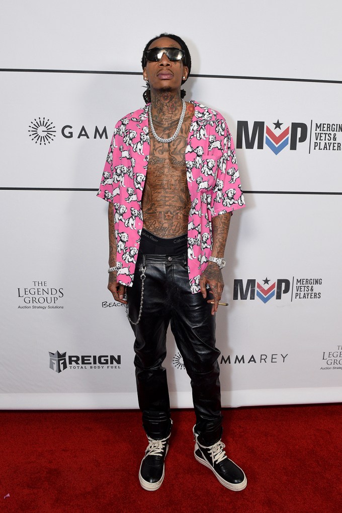 Wiz Khalifa At A Big Game Kick-Off Party