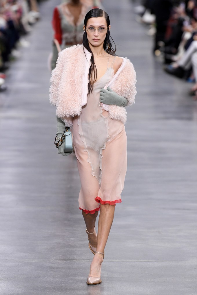 Bella Hadid on a Fendi Runway