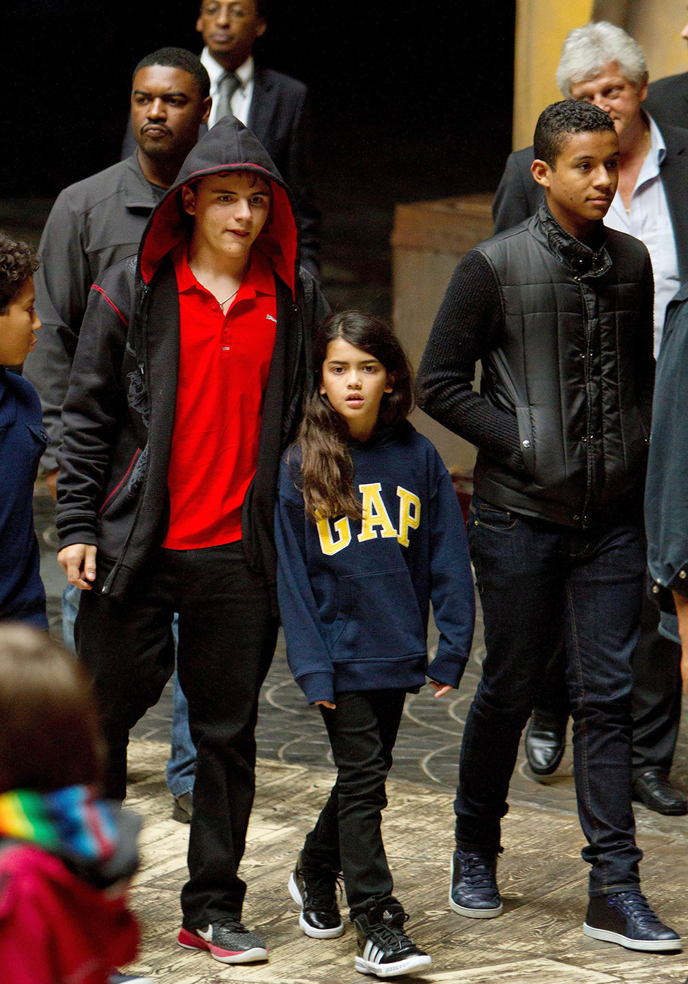 Michael Joseph Jackson Jr, Prince Michael Jackson II and cousin Jermajesty Jackson
Michael Jackson's children visit Phantasialand, Bruehl, Germany - 06 Oct 2011