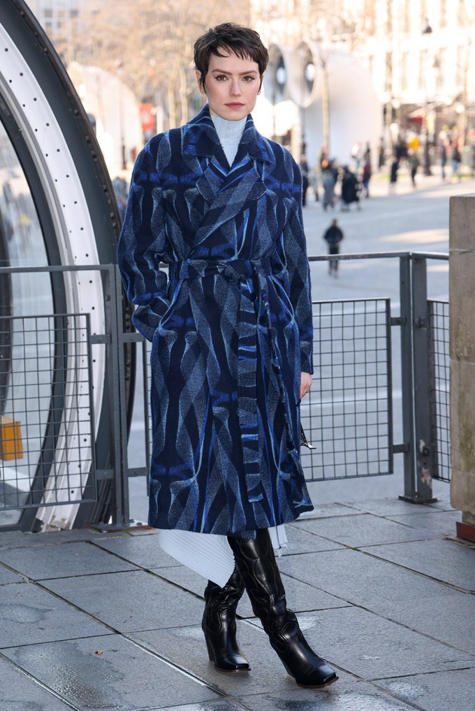 Daisy Ridley going to the Stella McCartney show