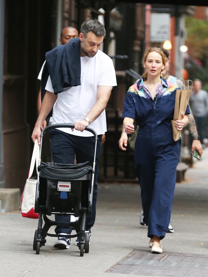 Jennifer Lawrence goes shopping in the West Village