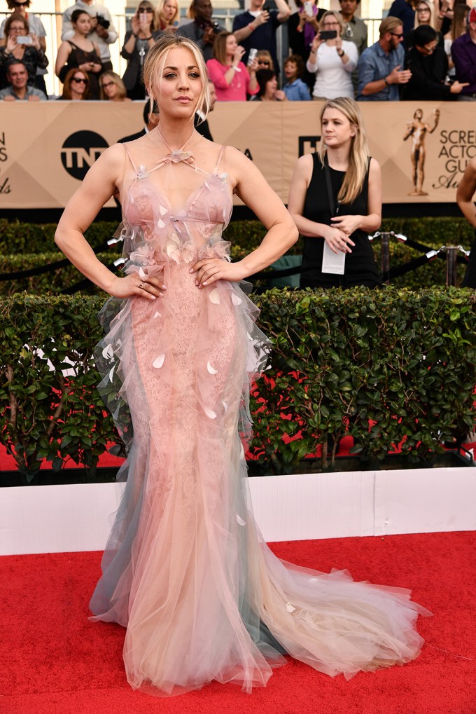 Kaley Cuoco at the 2017 SAG Awards