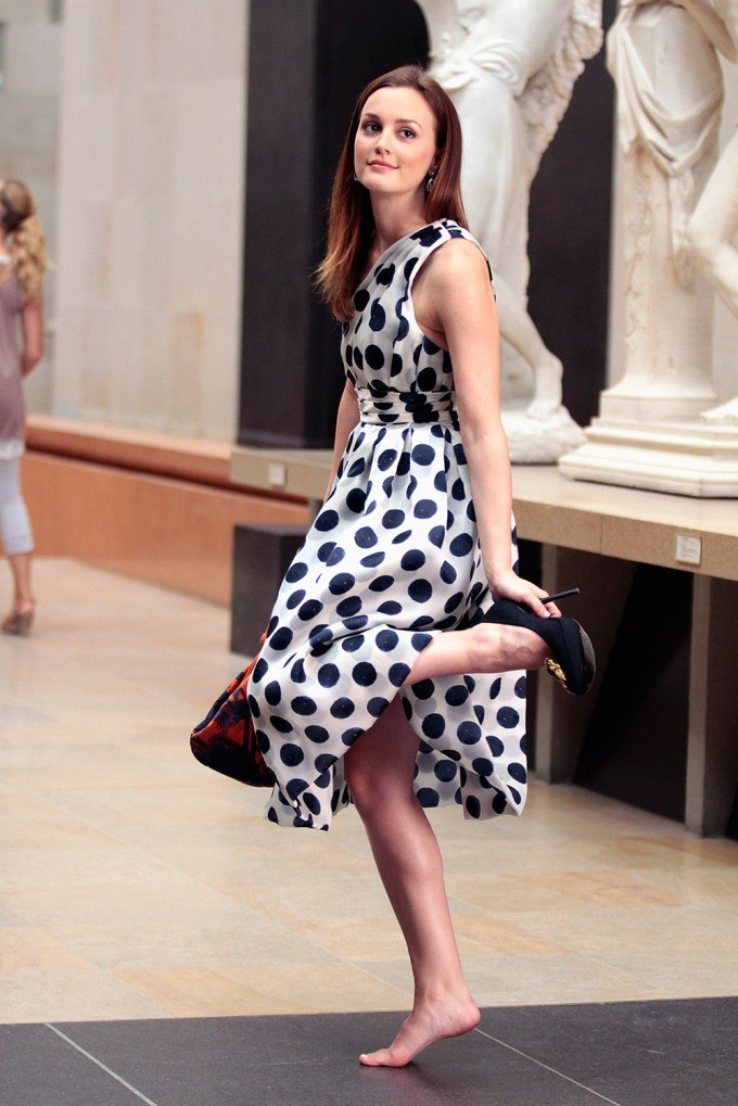 Leighton Meester In Polka Dots