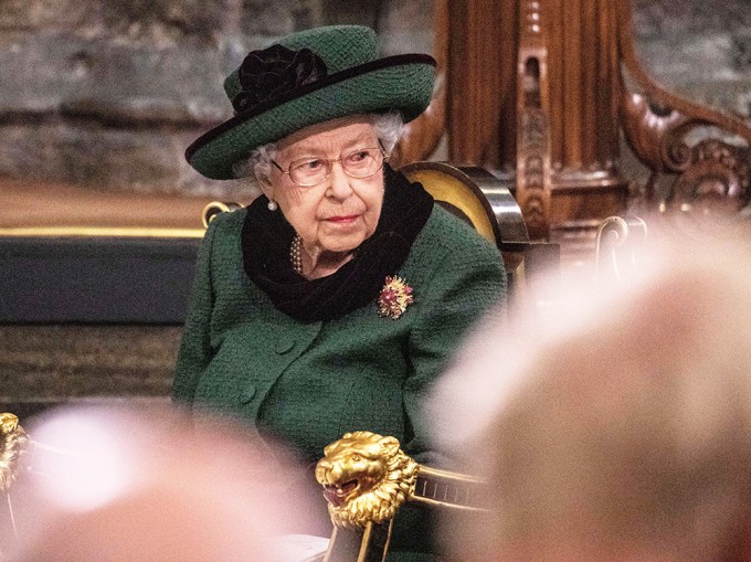 Queen Elizabeth II at a Service for Prince Philip.