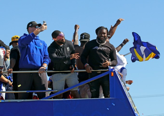 Los Angeles Rams Super Bowl Victory Parade, Los Angeles Coliseum’s Olympic Plaza, California, USA – 16 Feb 2022