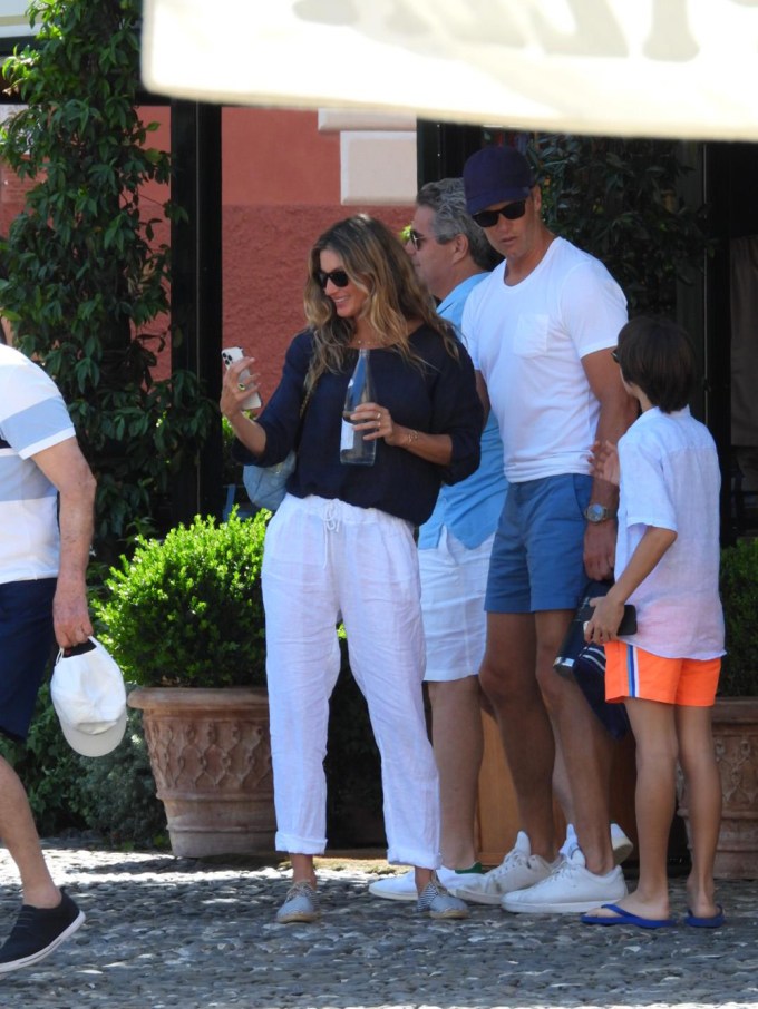 Tom Brady & Gisele Bundchen in Portofino